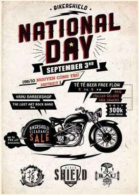 Biker Shield Bistro - National Day 2017